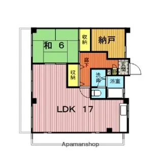 石田マンション【4階】の間取り