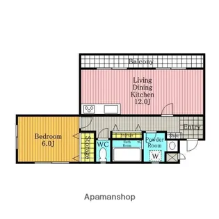 サンパティークメゾン【1階】の間取り