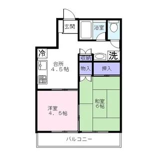 トリエールもとまち【2階】の間取り