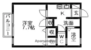 ルミエールⅠ【2階】の間取り
