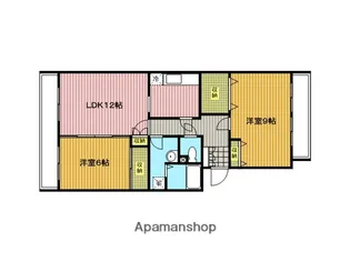 ドルフヤマノウチA棟【307号室】の間取り