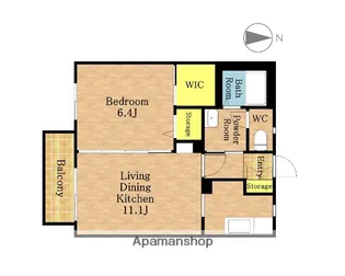 ベルデュールⅢ【2階】の間取り