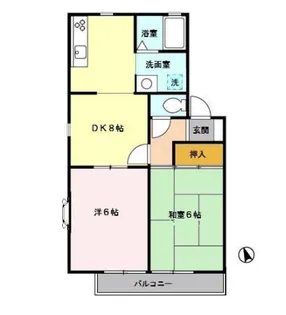 ファミール木崎【1階】の間取り