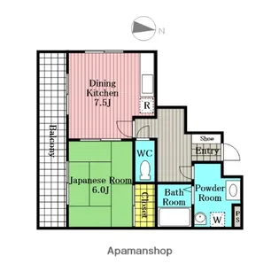 グレイストーエイⅠ【101号室】の間取り