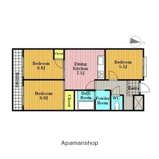 サイドプラザ【407号室】の間取り