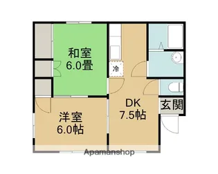 美和ハイツ【3階】の間取り