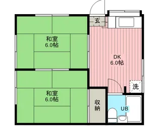 ハイツ金子【1階】の間取り