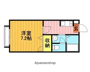 ローズガーデン【205号室】の間取り