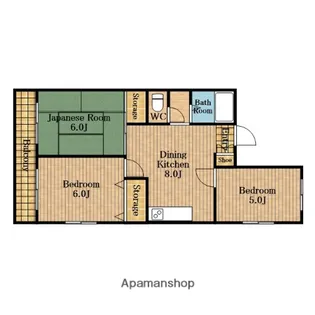 ニューハイツ北浦和【402号室】の間取り