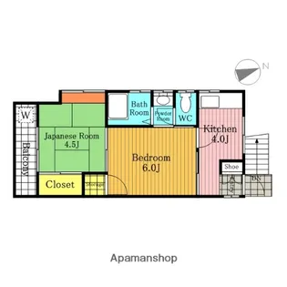 レジデンスフローベル【2階】の間取り