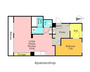 アールリエット浦和常盤A棟【3階】の間取り