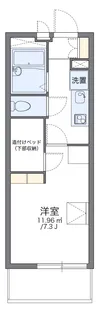 レオパレスインフィニティ【2階】の間取り