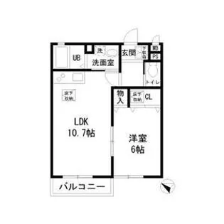 ロイヤルパーク【1階】の間取り