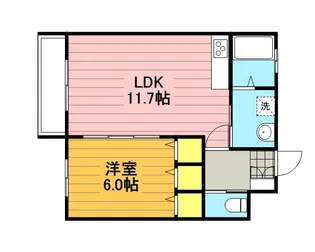 ロイヤルパーク【1階】の間取り