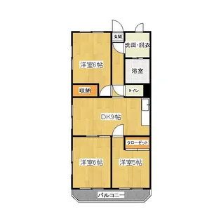 風見鶏グランドハイツⅡ【2階】の間取り