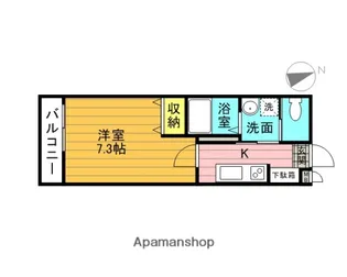 レナウン【210号室】の間取り