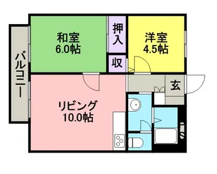 コートベルバレー Ⅱ【105号室号室】の間取り
