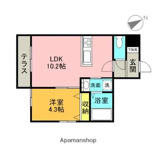 GRAND CHARIOT【1階】の間取り