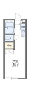 レオパレス高雄【1階】の間取り