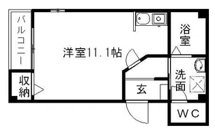ABITAZIONE領家【102号室】の間取り