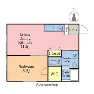 レジデンシア浦和皇山町【2階】の間取り