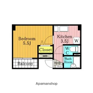 プレシャス南与野【2階】の間取り