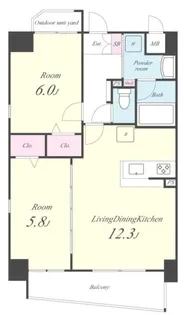 アロッジオ【1階】の間取り