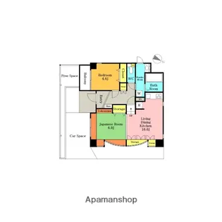 ユッサ浦和【1階】の間取り