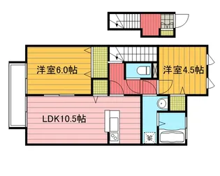 モダンコートウラワ【2階】の間取り