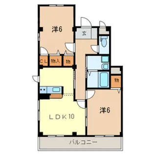 フェデラル【3階】の間取り