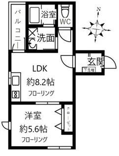 チューダーハウス常盤【2階】の間取り