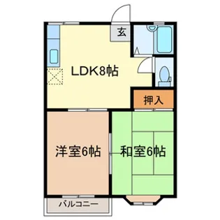 メゾンドール【2階】の間取り