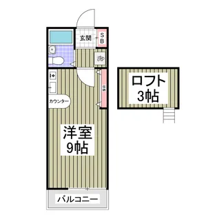 カーザソフィア【1階】の間取り