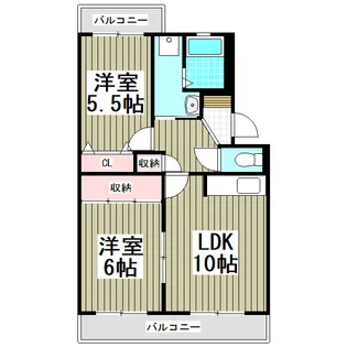 レジデンス原山【4階】の間取り