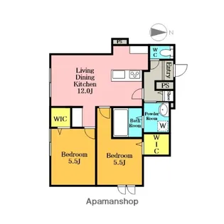 BONHEUR M【1階】の間取り