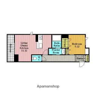 フォンターナ鈴谷【2階】の間取り