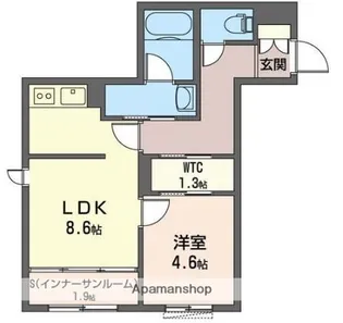 ラポール シェノン【2階】の間取り