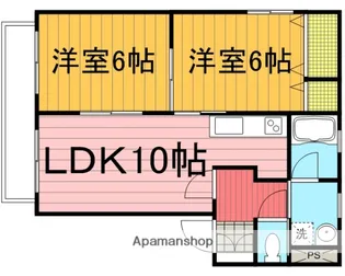 アン・ファミーユC棟【102号室】の間取り