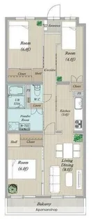 PLENDY北浦和【4階】の間取り