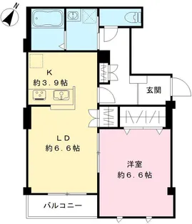 ビューノ・スカイ【202号室号室】の間取り