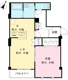 ビューノ・スカイ【202号室号室】の間取り