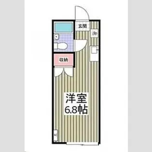 キャピタル北浦和【209号室】の間取り