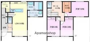 埼玉県さいたま市緑区大字三室【一戸建】の間取り