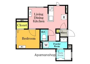 KNC北浦和【203号室】の間取り