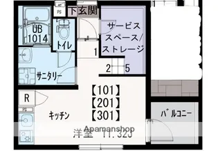 IXO上木崎【1階】の間取り