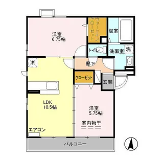 BRILLIANT FLATS【3階】の間取り