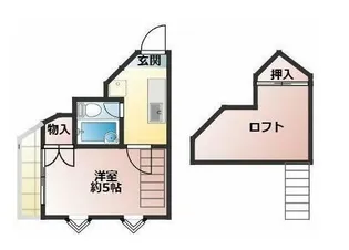 シティープラザS浦和【105号室】の間取り