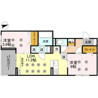 ジョイアポスト【1階】の間取り