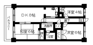 グランデュオ北街区【2階】の間取り