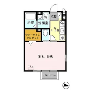 ダンヒル 壱番舘【2階】の間取り
